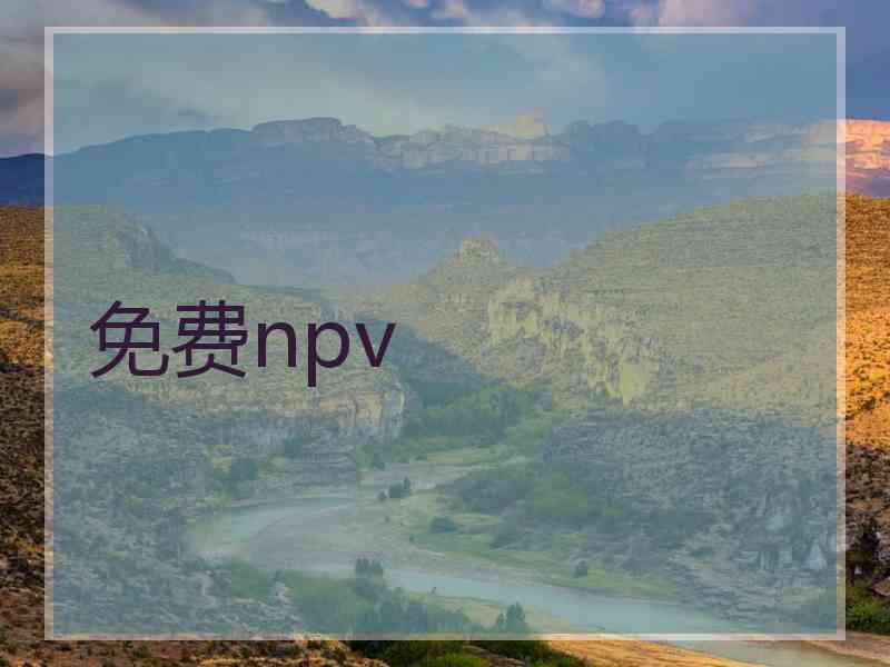 免费npv