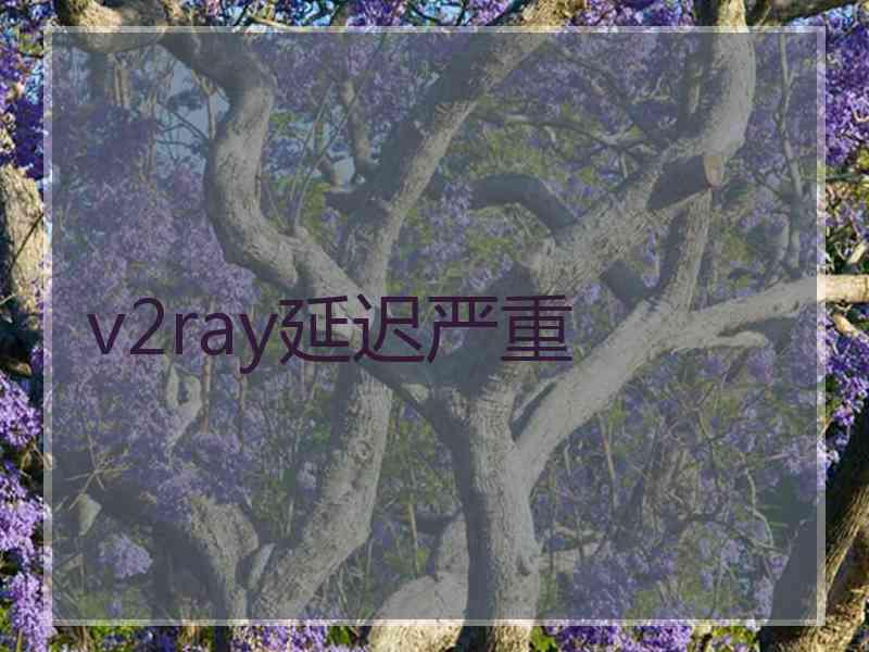 v2ray延迟严重