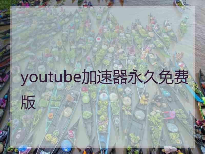 youtube加速器永久免费版