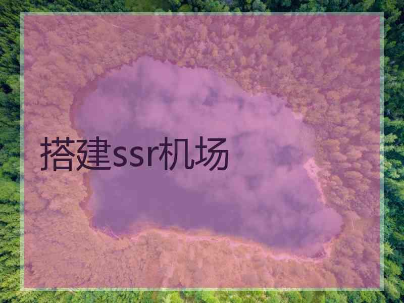 搭建ssr机场