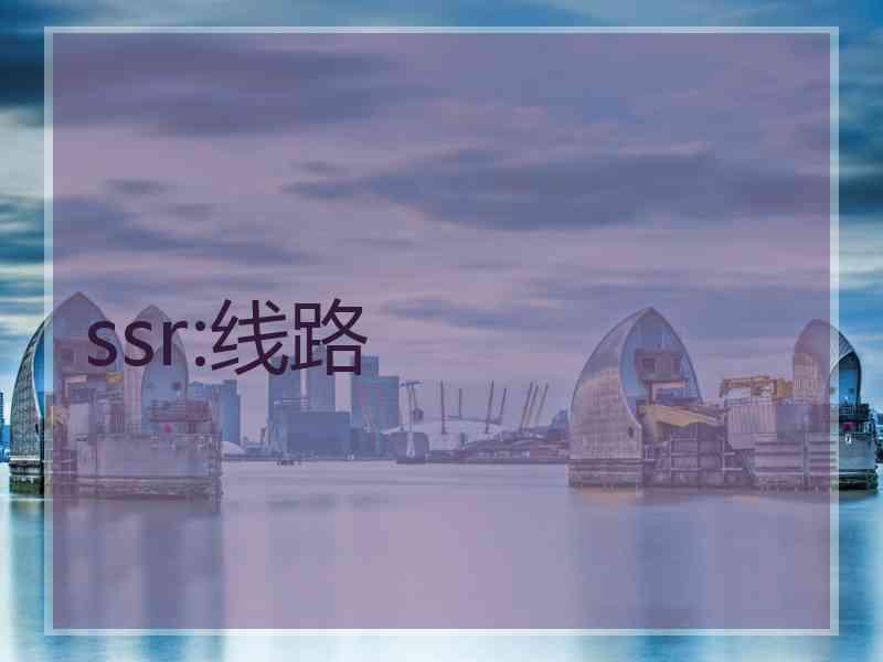 ssr:线路