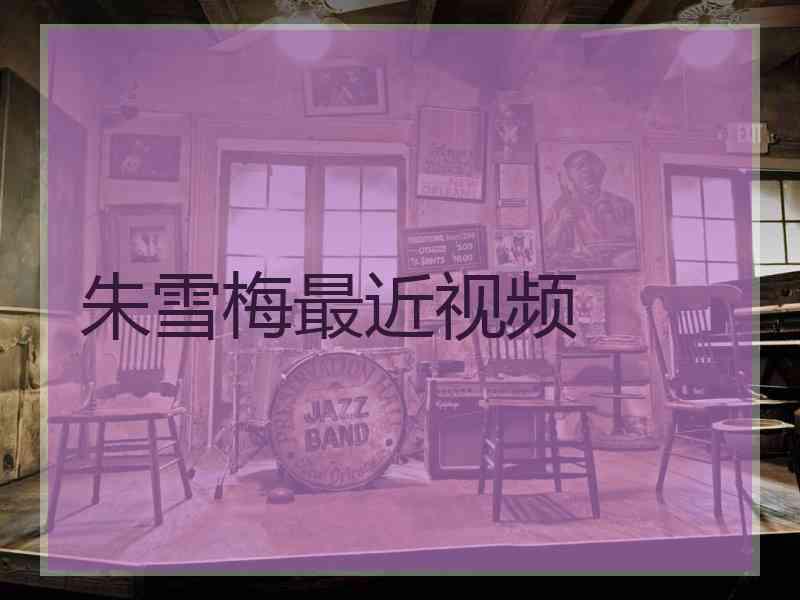 朱雪梅最近视频