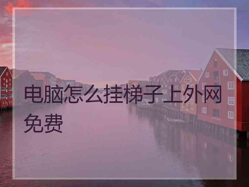电脑怎么挂梯子上外网免费