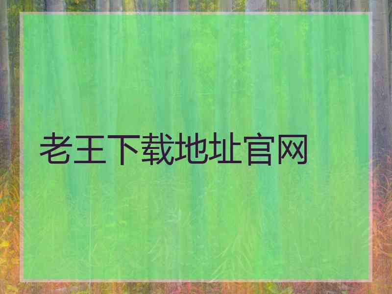 老王下载地址官网