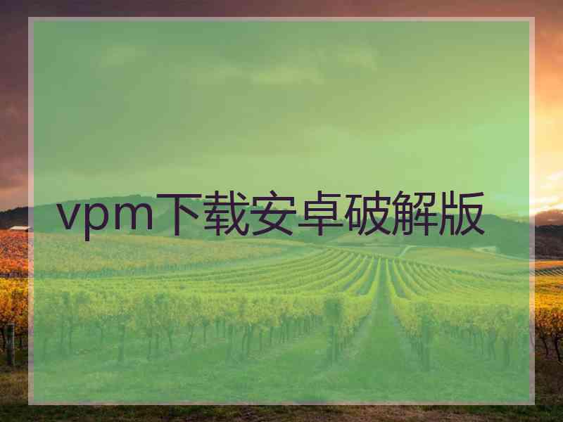 vpm下载安卓破解版