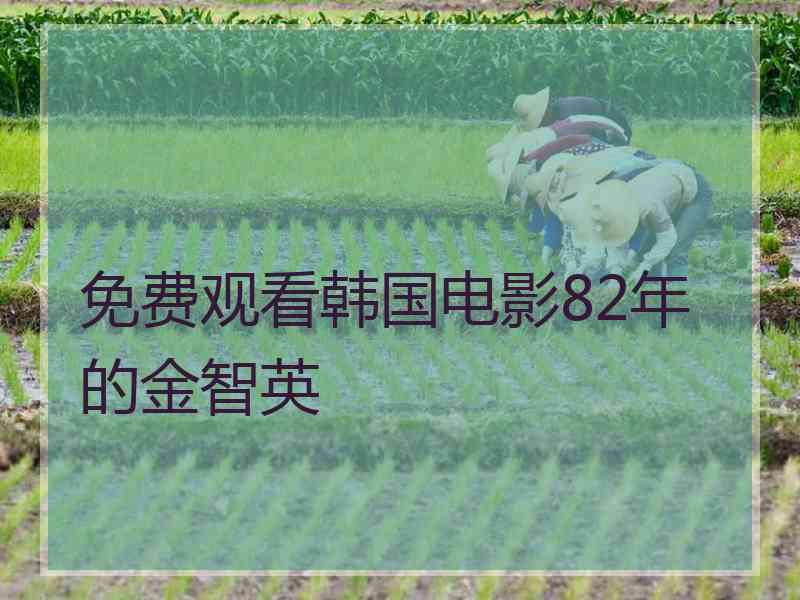 免费观看韩国电影82年的金智英