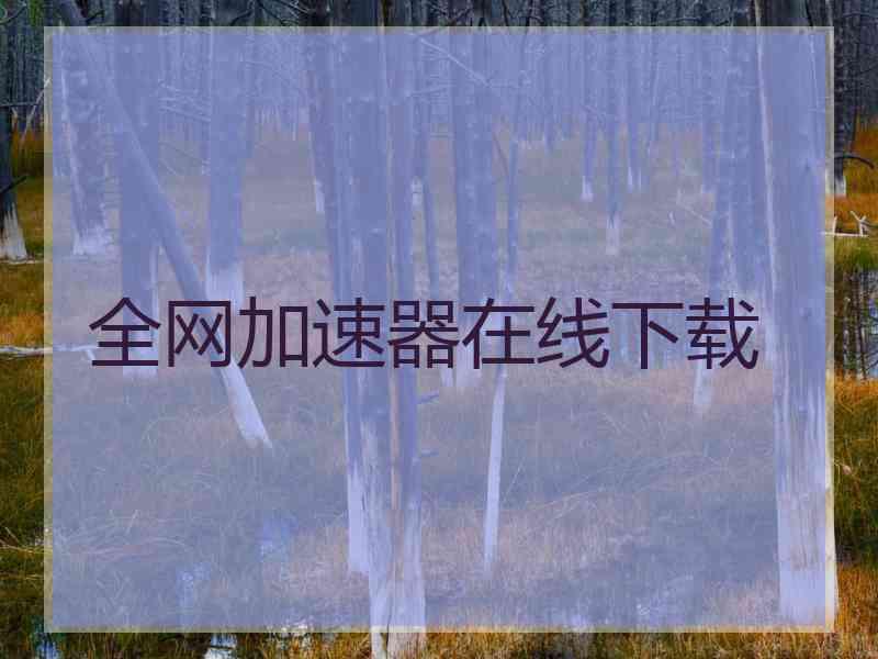 全网加速器在线下载