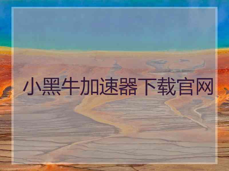 小黑牛加速器下载官网
