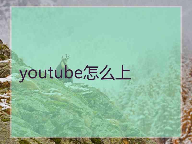 youtube怎么上