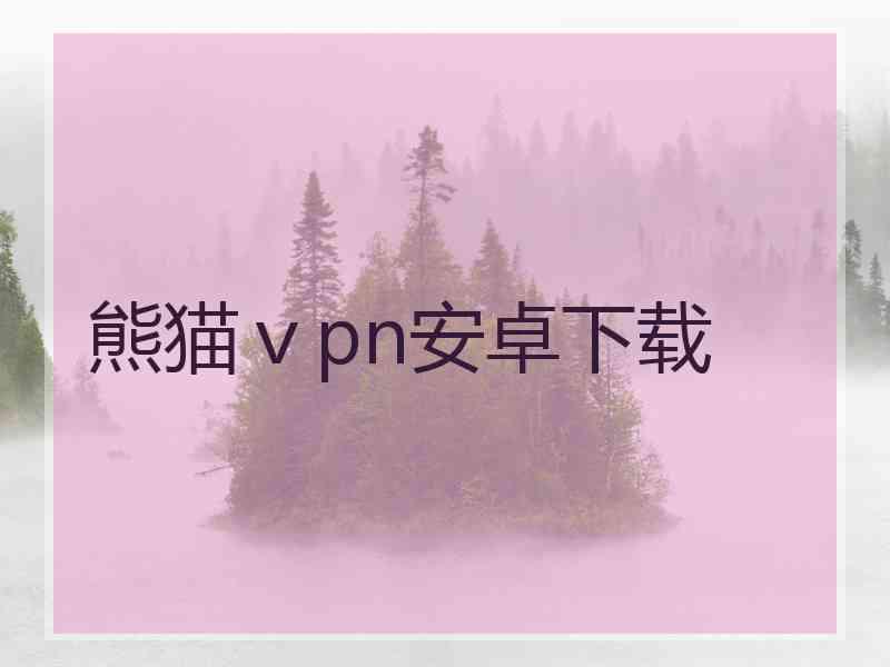 熊猫ⅴpn安卓下载