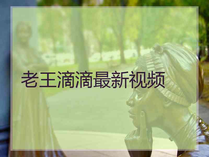 老王滴滴最新视频