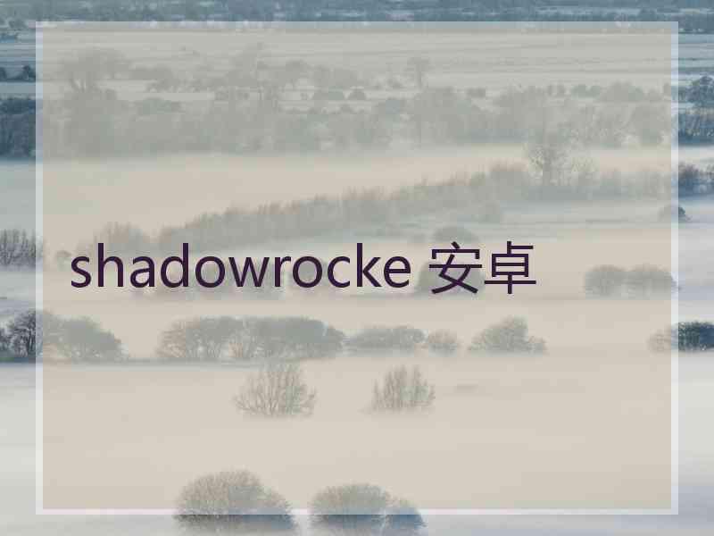 shadowrocke 安卓