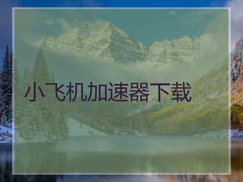 小飞机加速器下载