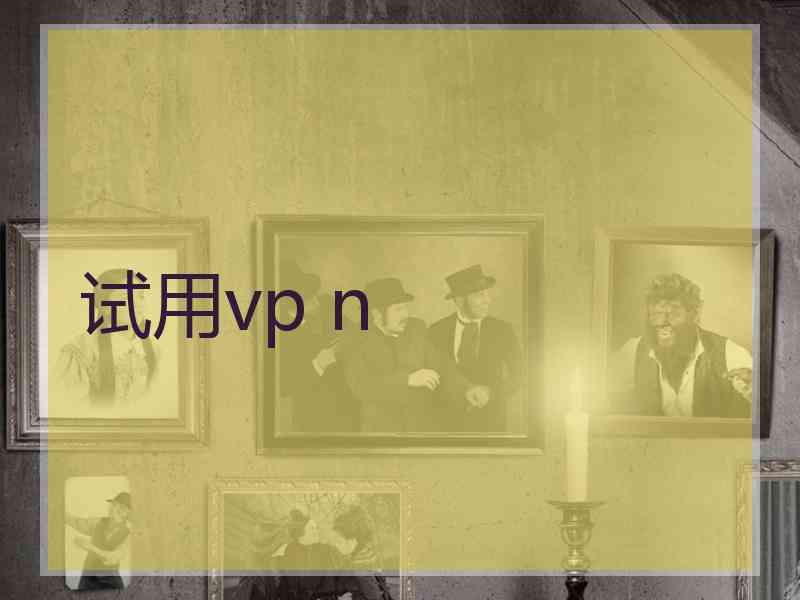 试用vp n