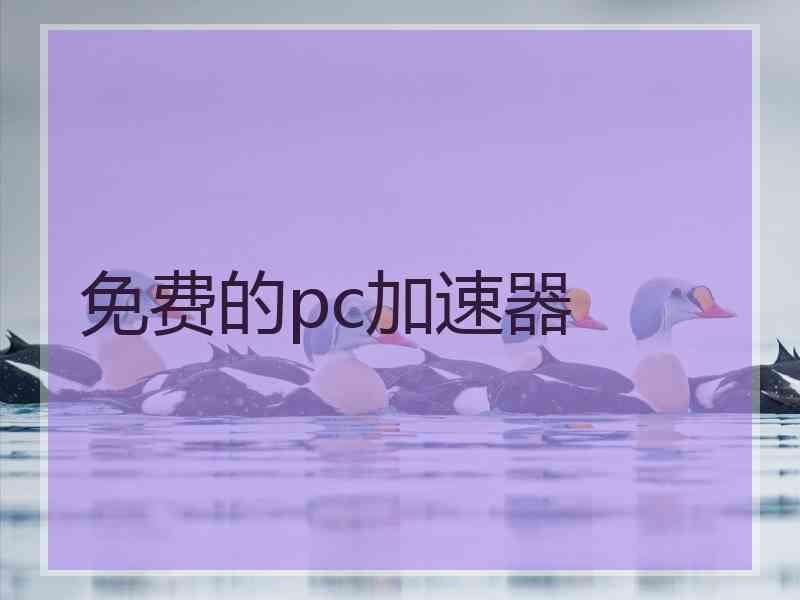 免费的pc加速器