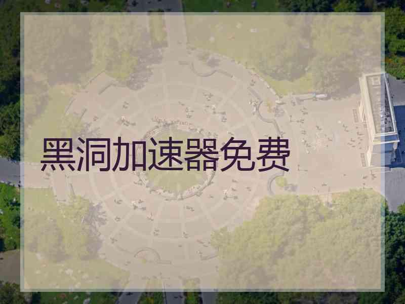 黑洞加速器免费