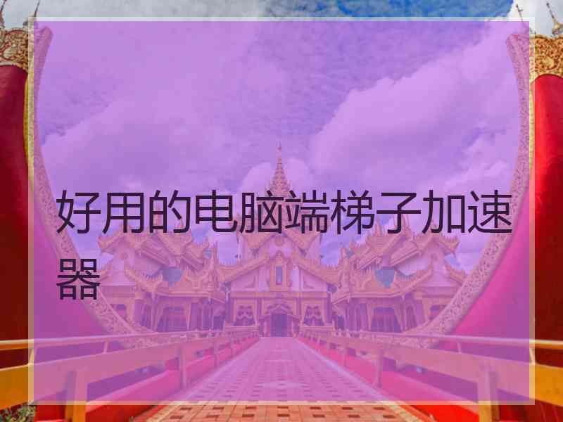 好用的电脑端梯子加速器