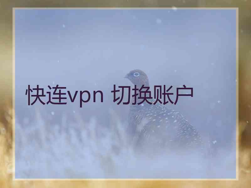 快连vpn 切换账户