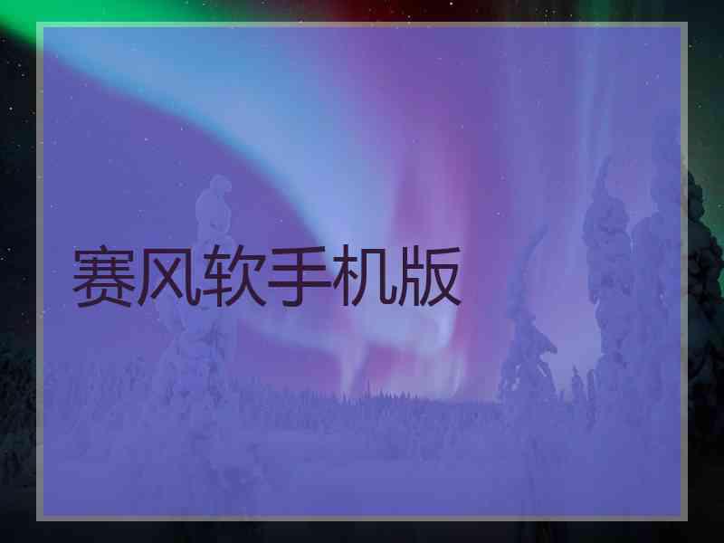赛风软手机版