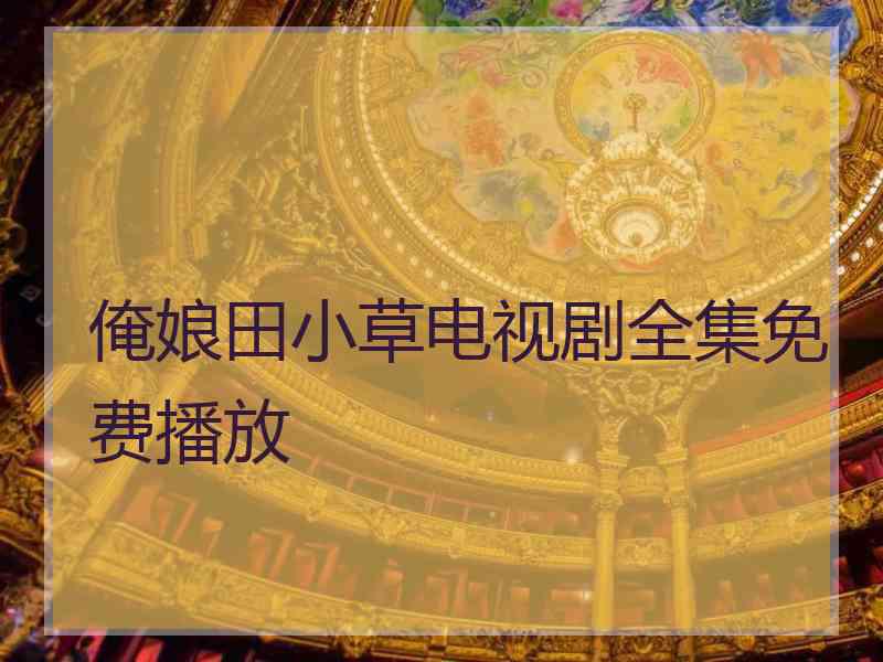 俺娘田小草电视剧全集免费播放