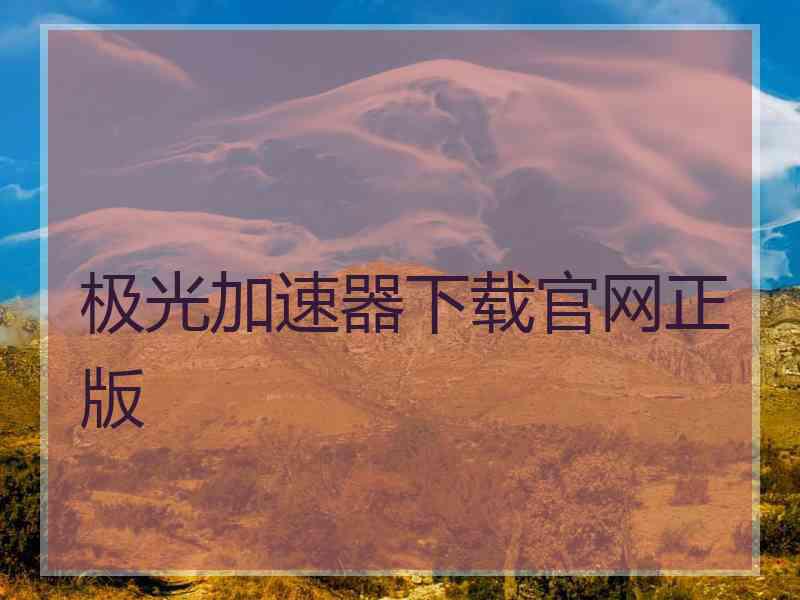 极光加速器下载官网正版