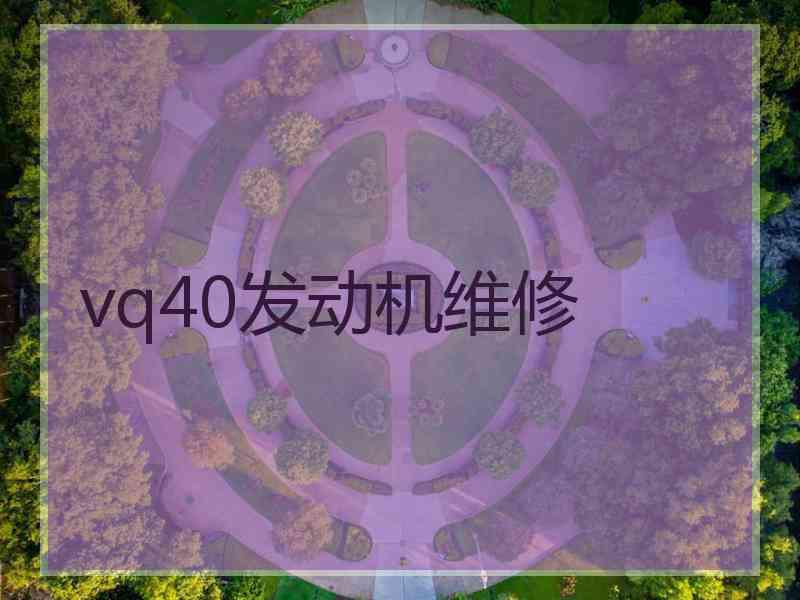 vq40发动机维修