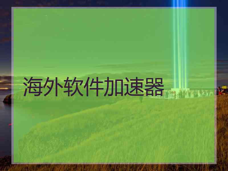 海外软件加速器