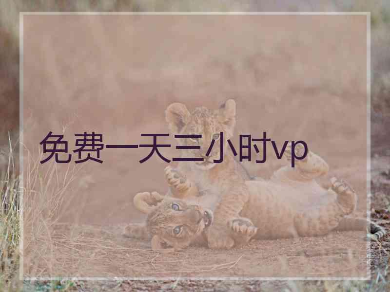 免费一天三小时vp