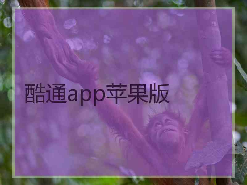 酷通app苹果版