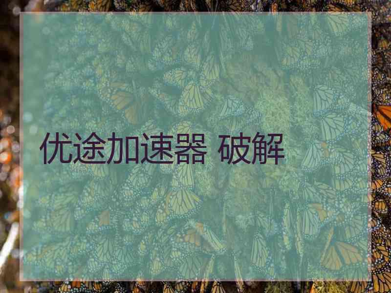 优途加速器 破解