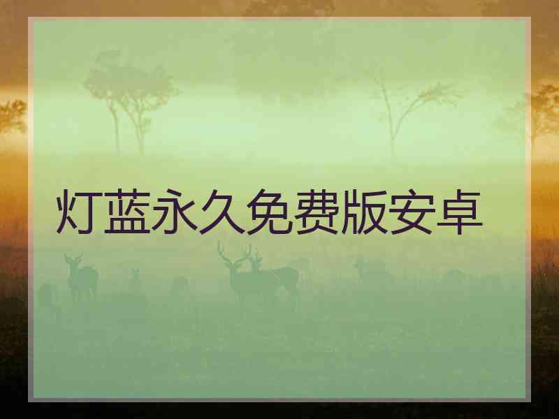 灯蓝永久免费版安卓