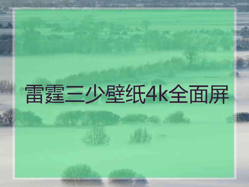 雷霆三少壁纸4k全面屏