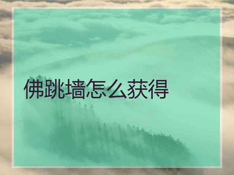 佛跳墙怎么获得