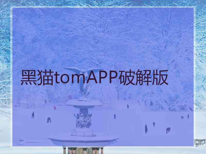 黑猫tomAPP破解版