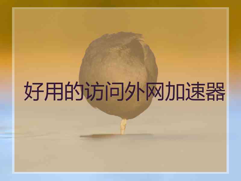 好用的访问外网加速器