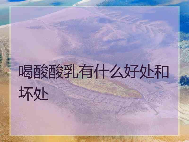 喝酸酸乳有什么好处和坏处