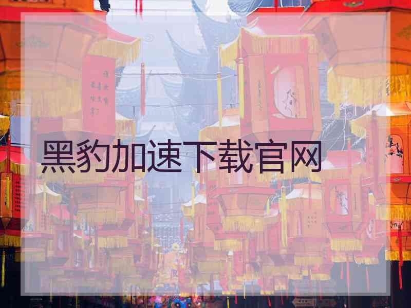 黑豹加速下载官网