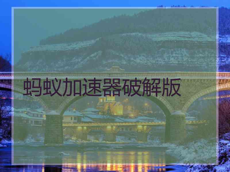 蚂蚁加速器破解版