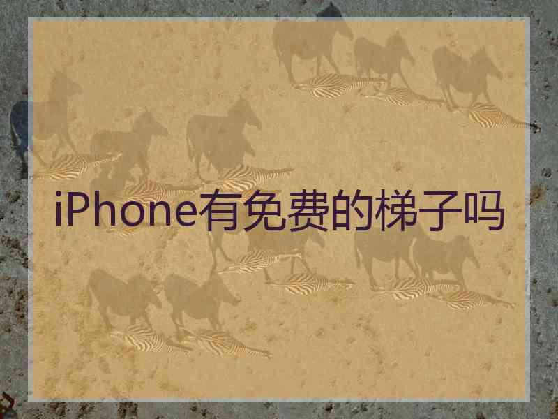 iPhone有免费的梯子吗