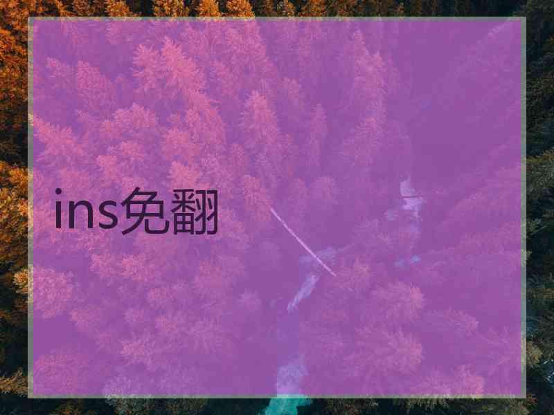 ins免翻