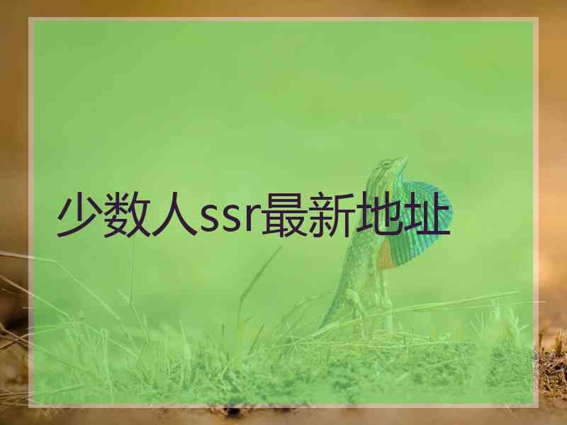 少数人ssr最新地址