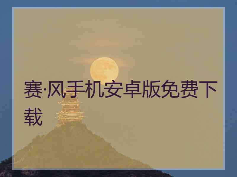 赛·风手机安卓版免费下载