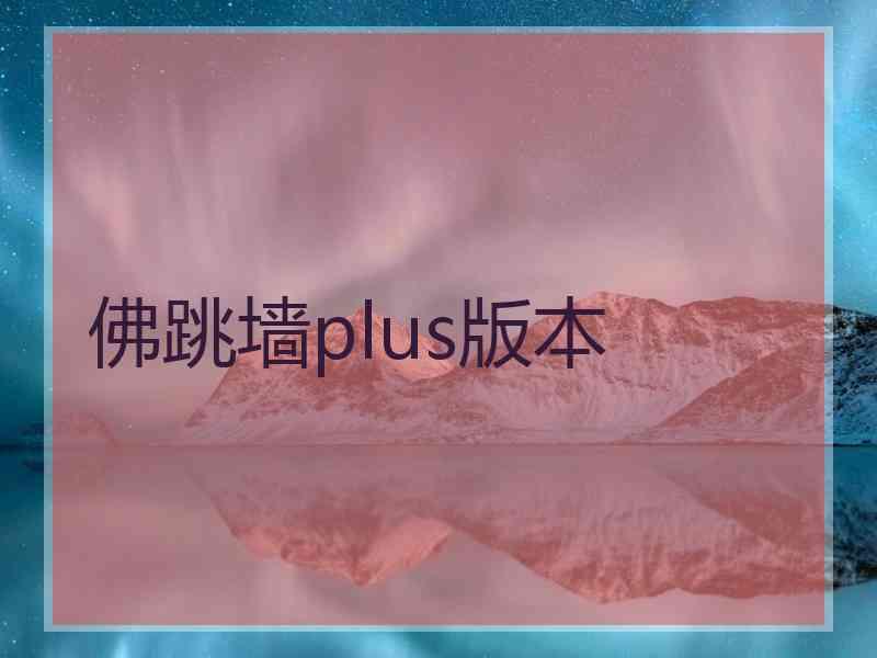佛跳墙plus版本