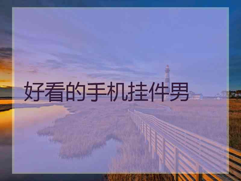 好看的手机挂件男