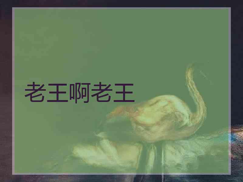 老王啊老王