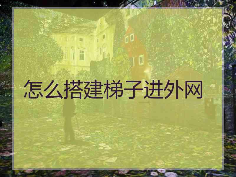 怎么搭建梯子进外网