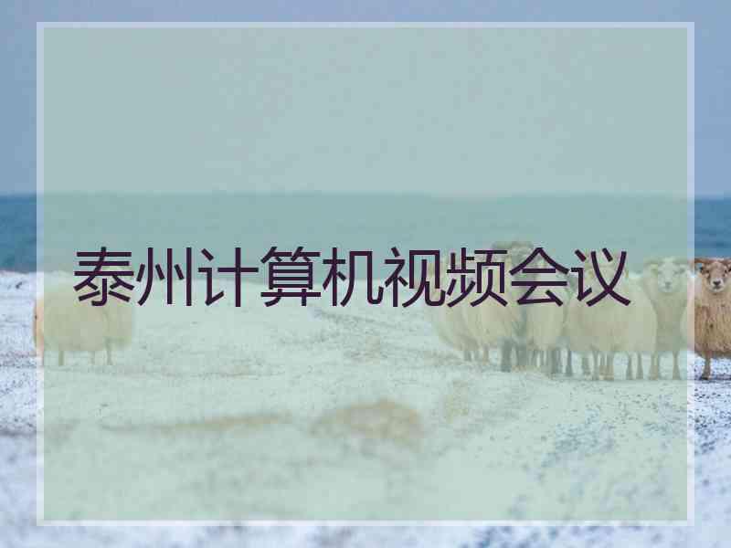 泰州计算机视频会议
