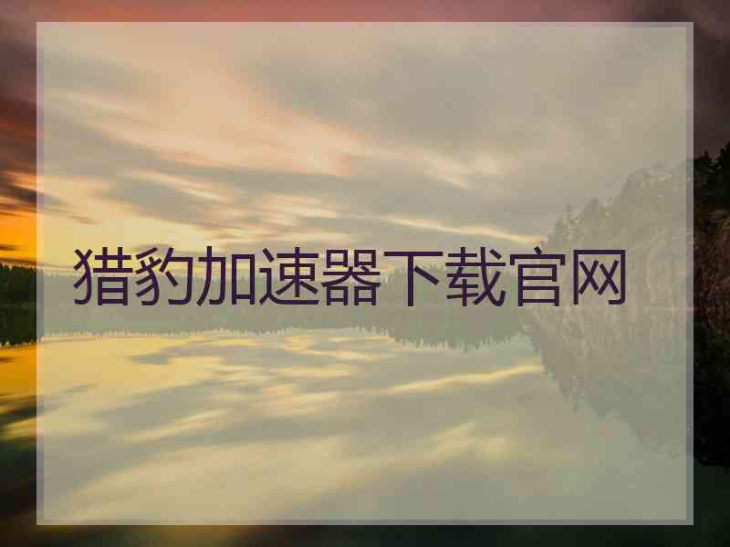 猎豹加速器下载官网