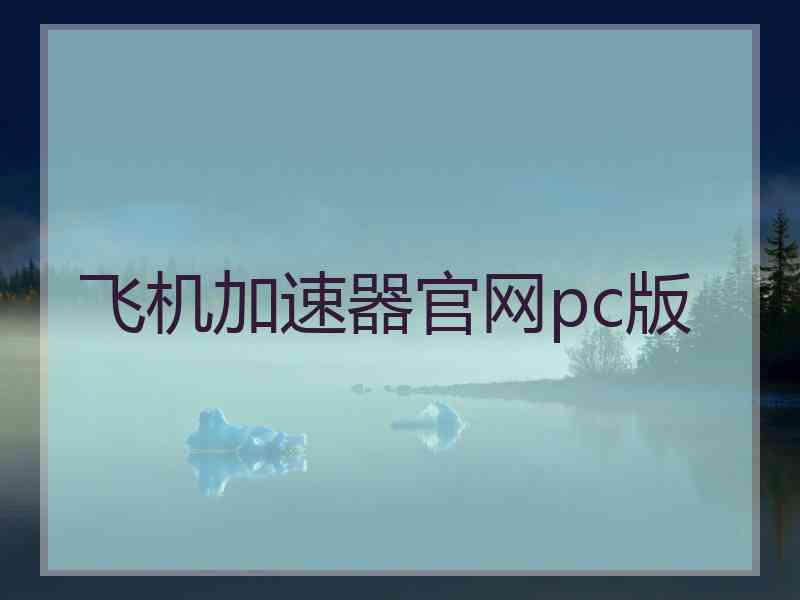 飞机加速器官网pc版