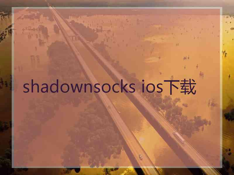 shadownsocks ios下载